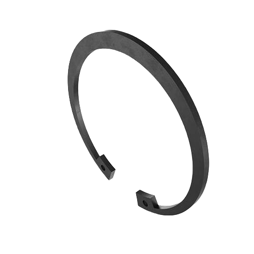 Black external snap ring designed for secure mechanical fastening in John Deere parts and hardware collections under $50