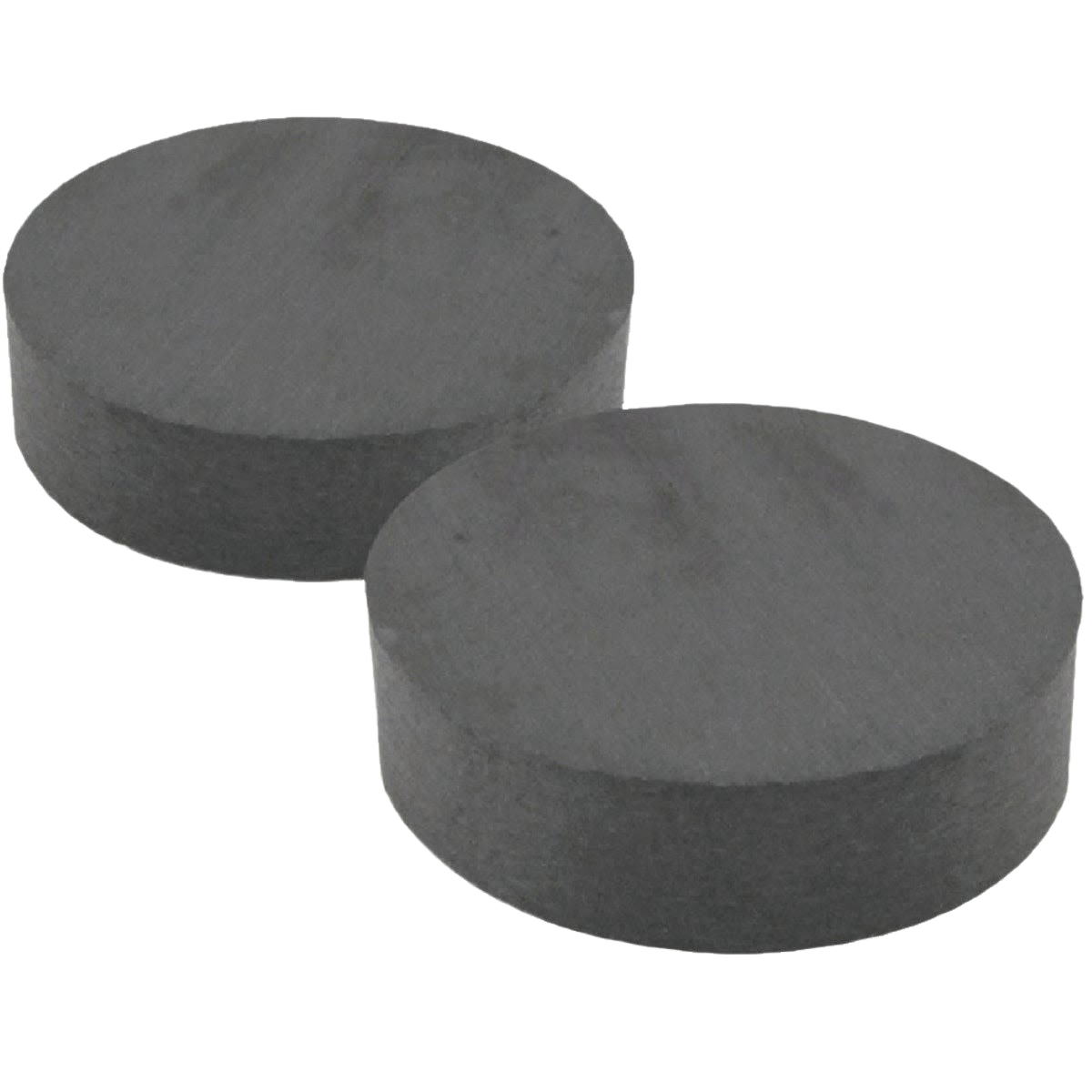 Two black ceramic magnetic discs for home improvement and office organization tasks under $50 collections