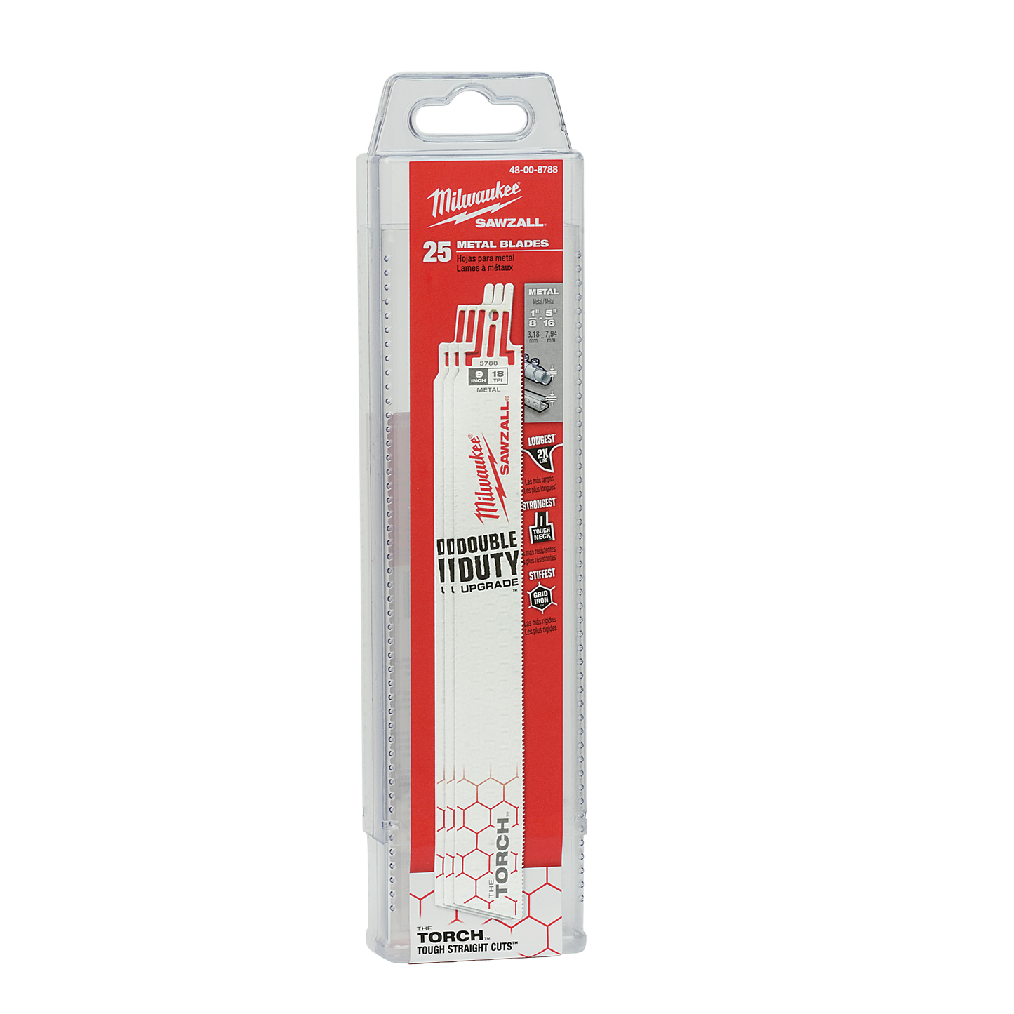Milwaukee 9" 18 TPI TORCH™ SAWZALL® Blade for Medium Metal (25 PK)