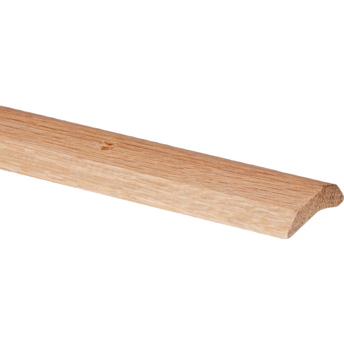 Natural hardwood trim piece with beveled edge for flooring and rug transitions in home improvement collections