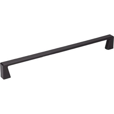 Matte black cabinet pull with 224mm hole spacing for furniture hardware in home improvement collections under $50