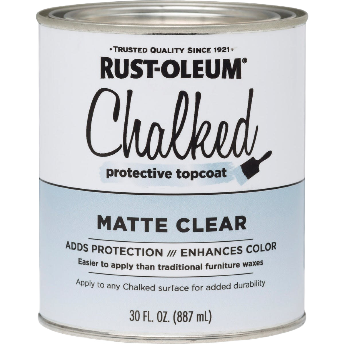 Rust-Oleum Chalked matte clear protective topcoat can for sealing chalk paint, part of Specialty Paint collection