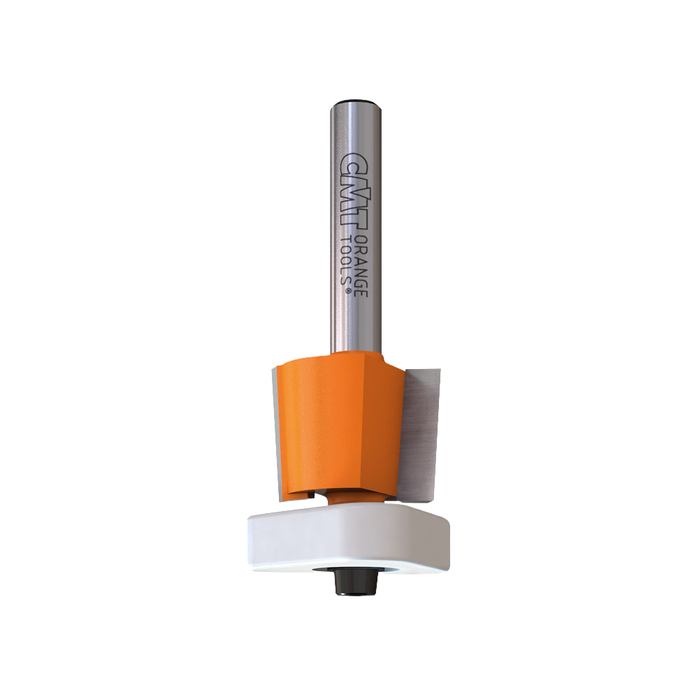 CMT Orange Tools 3/4" x 5/8" 3-In-1 Flush Trim Bits For Mdf/Laminate, 1/4" Shank