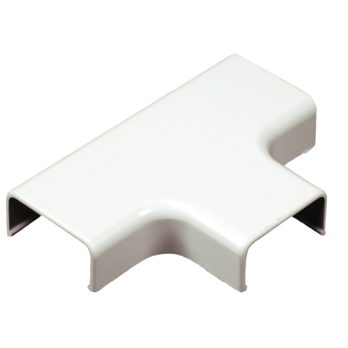 White T-shaped conduit fitting for electrical wiring organization in home improvement and electrical projects under $50 collection