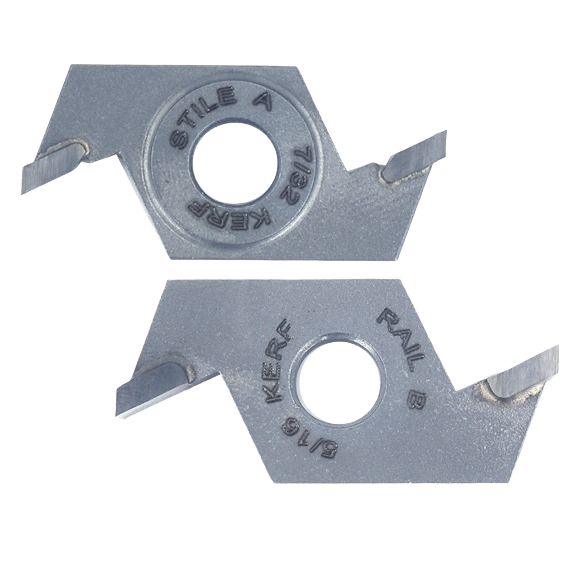 Metal conversion kit parts for stile and rail bit set, designed for woodworking and tool accessories collections