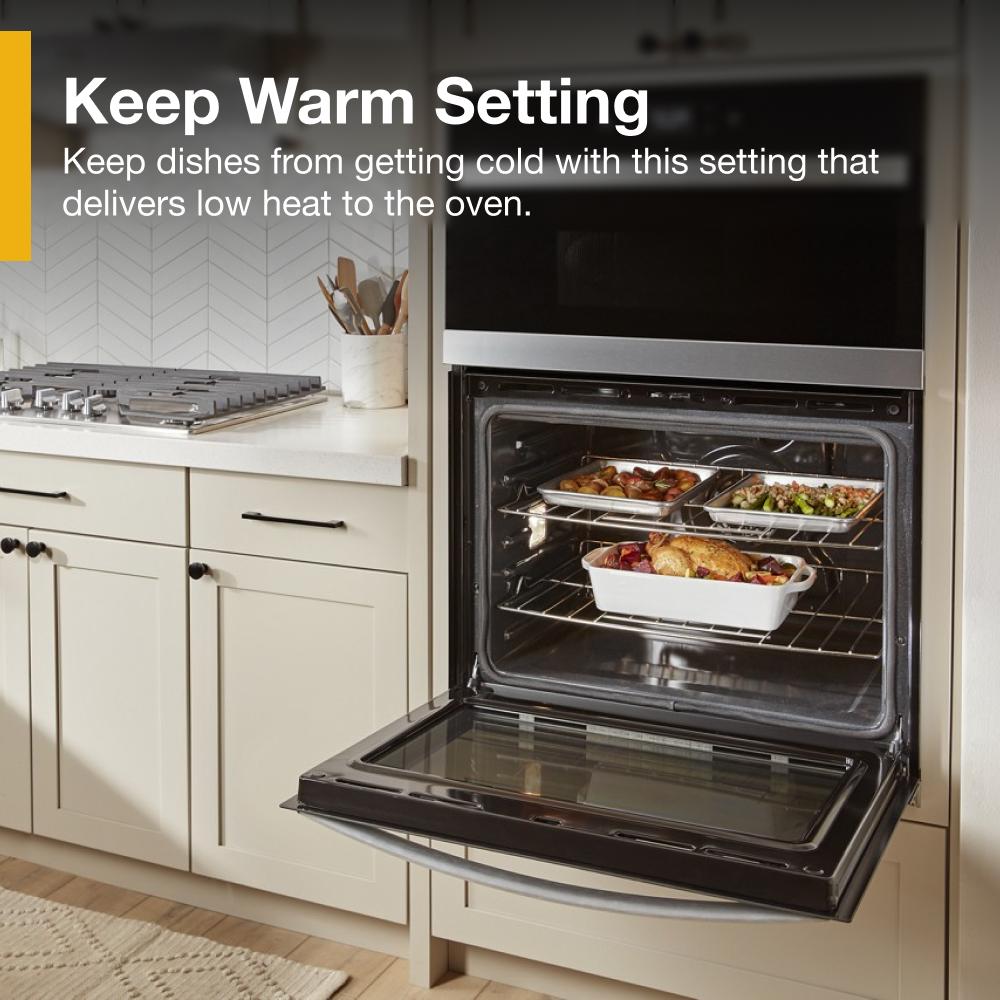 8.6 Total Cu. Ft. Double Wall Oven with Air Fry When Connected