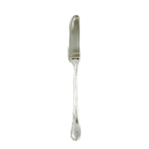 Polished metal butter knife with utilitarian design ideal for kitchenware, tableware, and flatware collections under $50