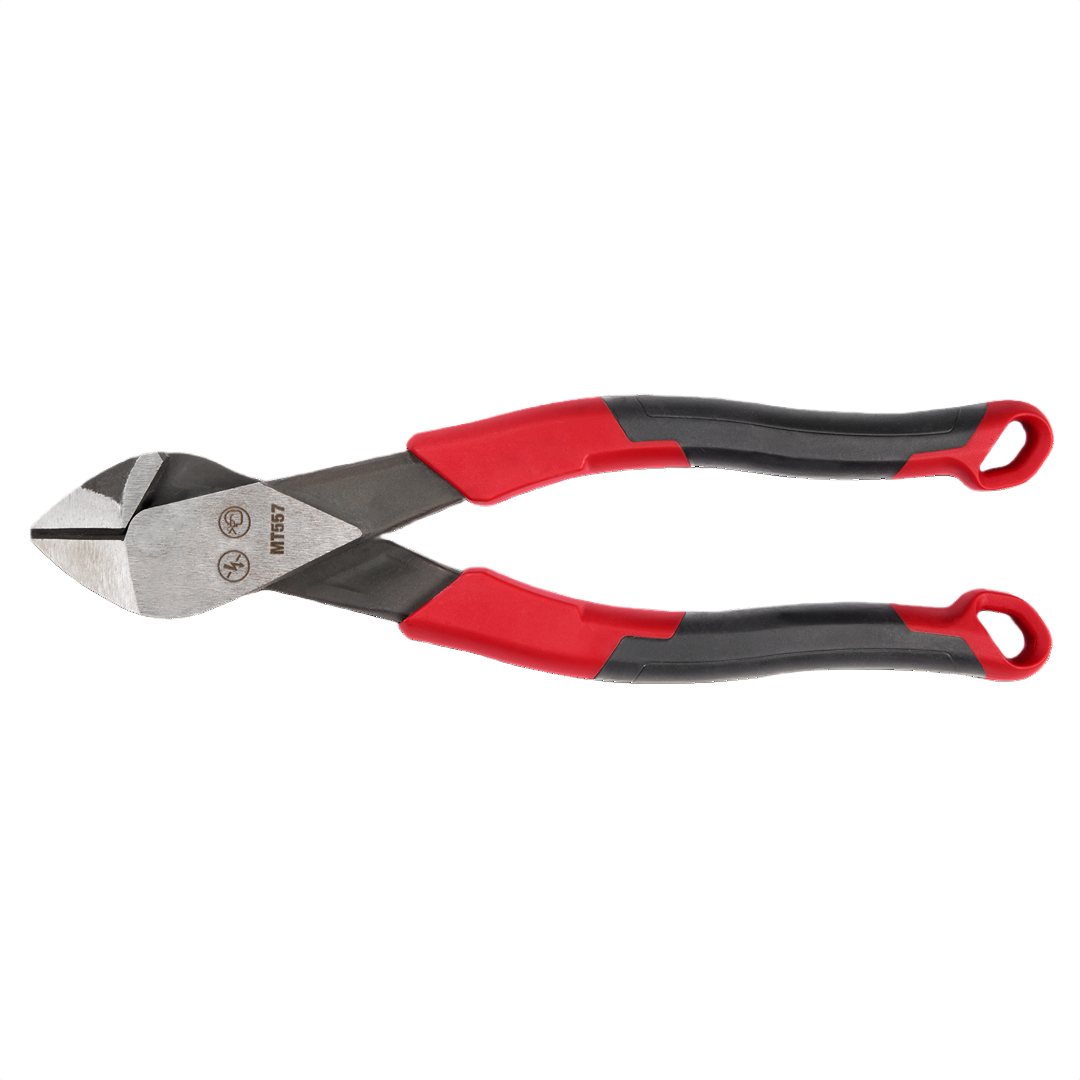 7-inch diagonal cutting pliers with ergonomic red and black comfort grip handles for tools and home improvement tasks