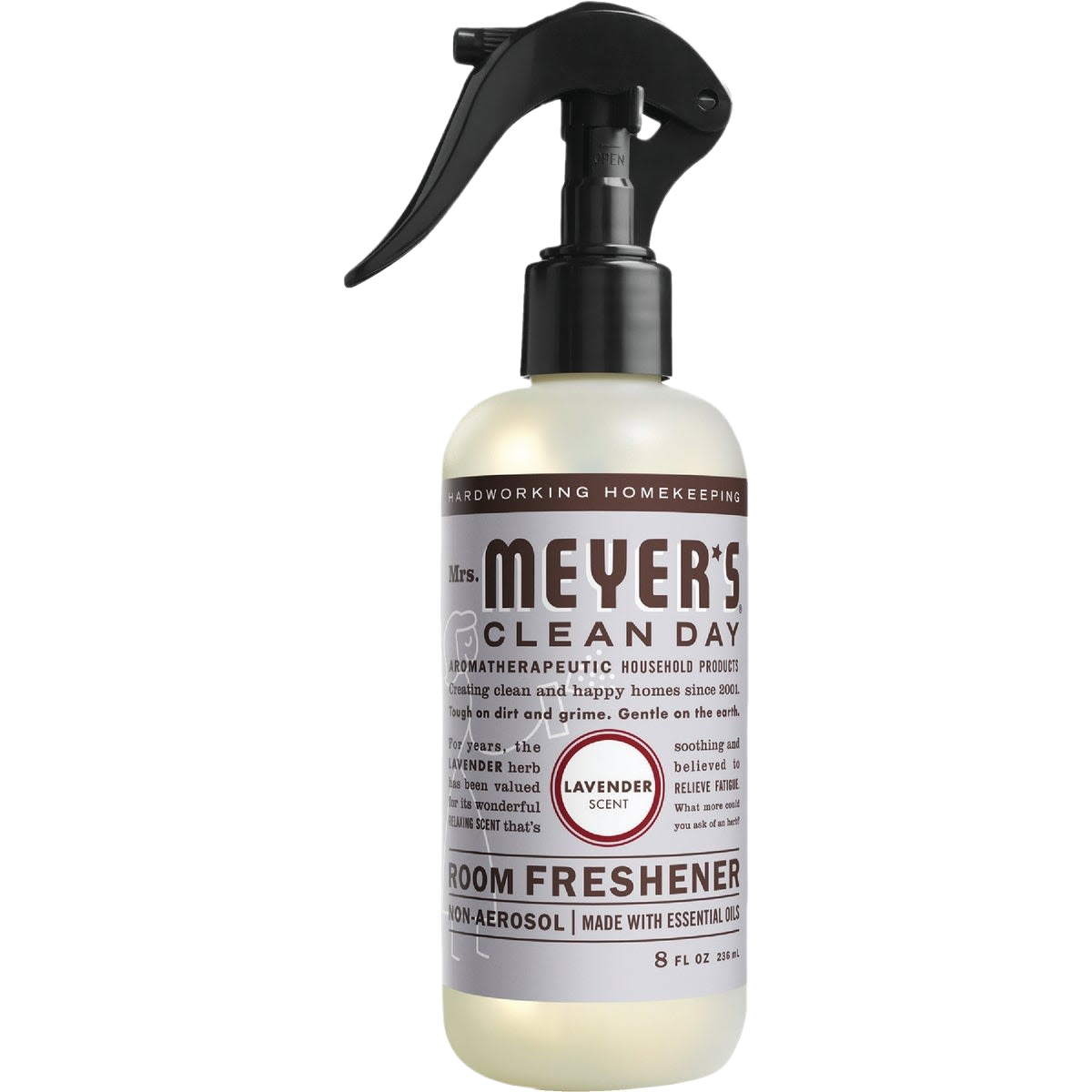 8 oz spray bottle of lavender-scented air freshener for home use with adjustable trigger nozzle