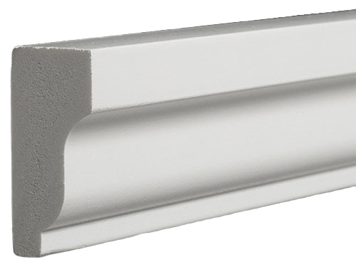 AZEK White 11/16 x 1-5/8 In. Shingle Moulding, 16 ft.