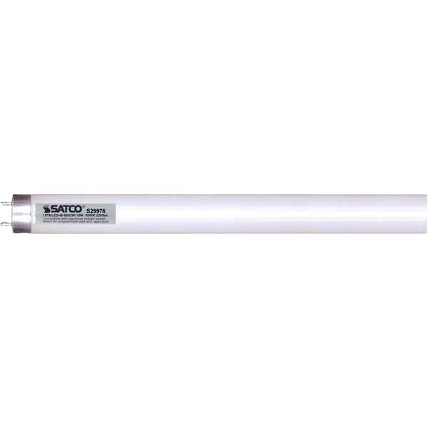 White LED tube light with medium bi-pin base, part of Lighting & Ceiling Fans and Electrical collections under $50