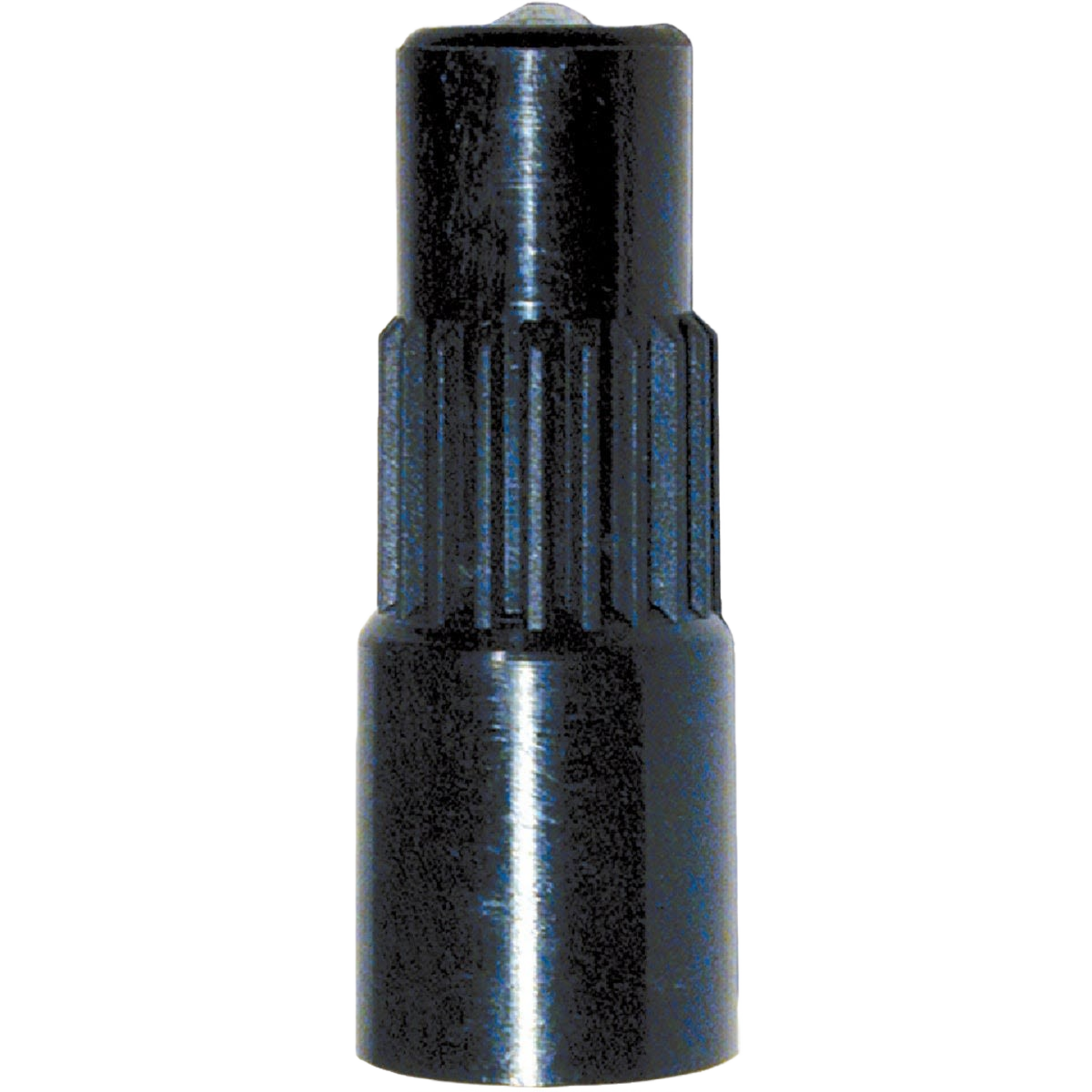Black nylon tire valve extension for easy inflation and pressure checks without removing wheel, in Parts & Lubricants collection