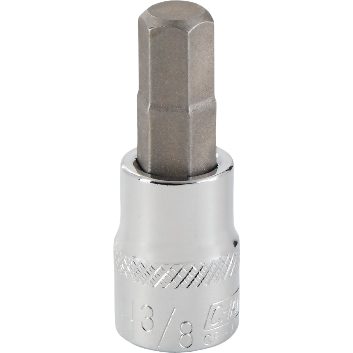 Chrome vanadium steel 3/8 inch hex bit socket with textured grip, ideal for woodworking and hand tool collections under $50