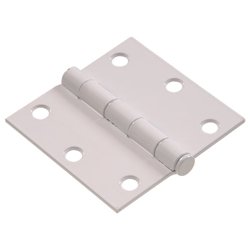 White square corner residential door hinge with removable pin, suitable for home improvement and hardware projects under $50