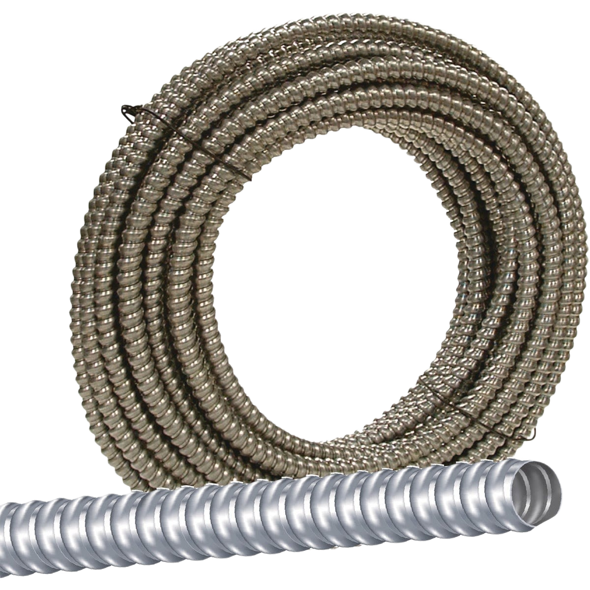 Coiled aluminum flexible conduit with corrugated exterior for electrical and home improvement use under $100 collection