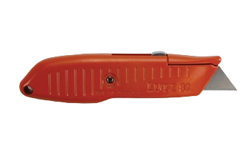 Compact red utility knife with retractable blade for woodworking and home improvement hand tools under $50