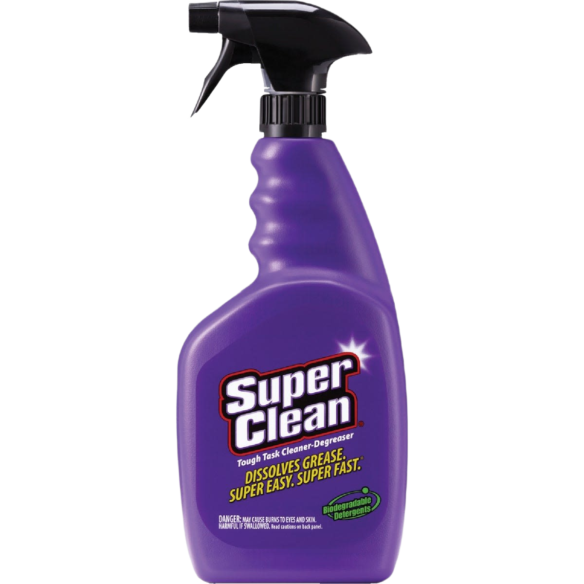Purple spray bottle of SuperClean Cleaner & Degreaser for tough grease in Cleaning Supplies and Under $50 collections