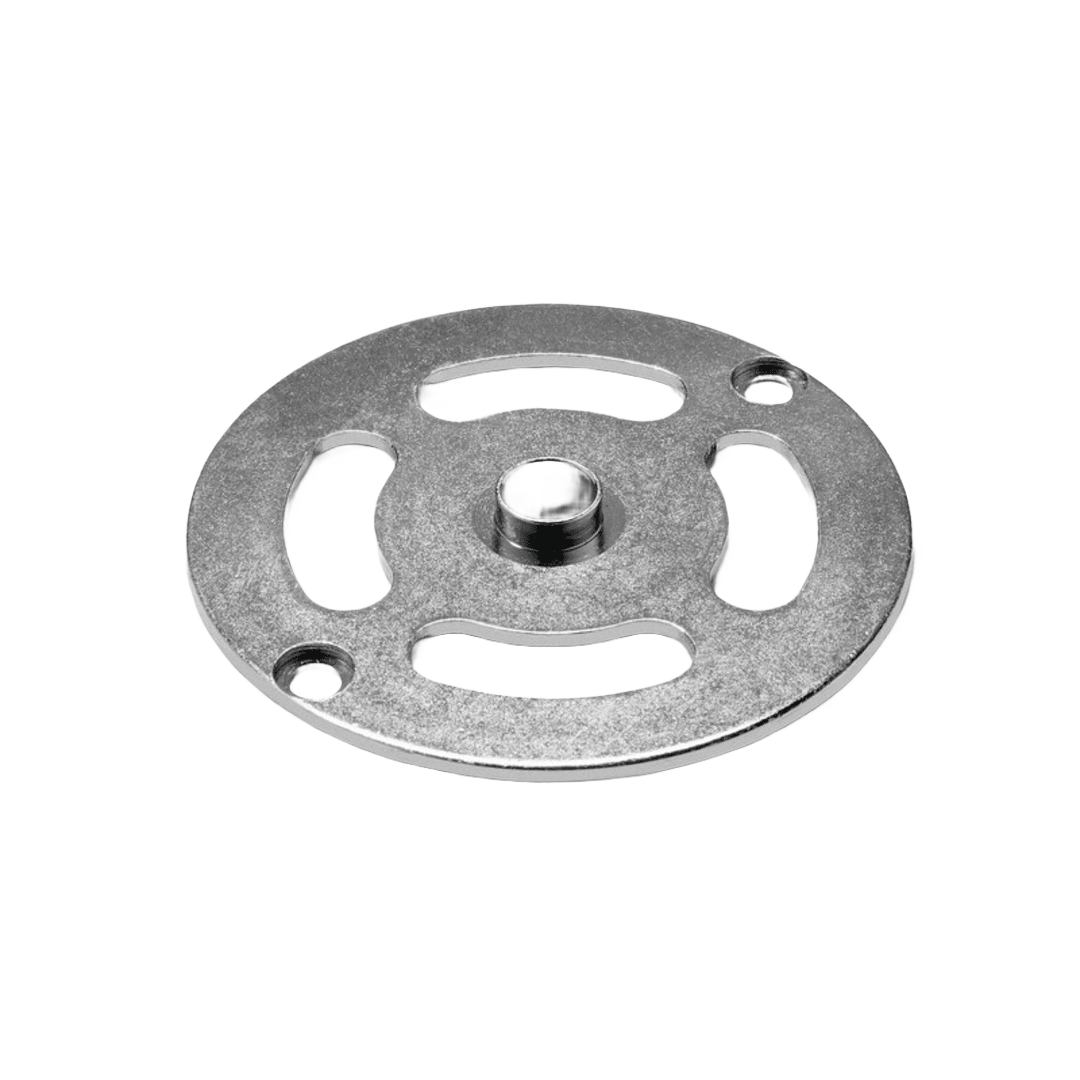 Round metal router guide bushing with 10.8mm outer diameter for woodworking tool accessories and power tool use