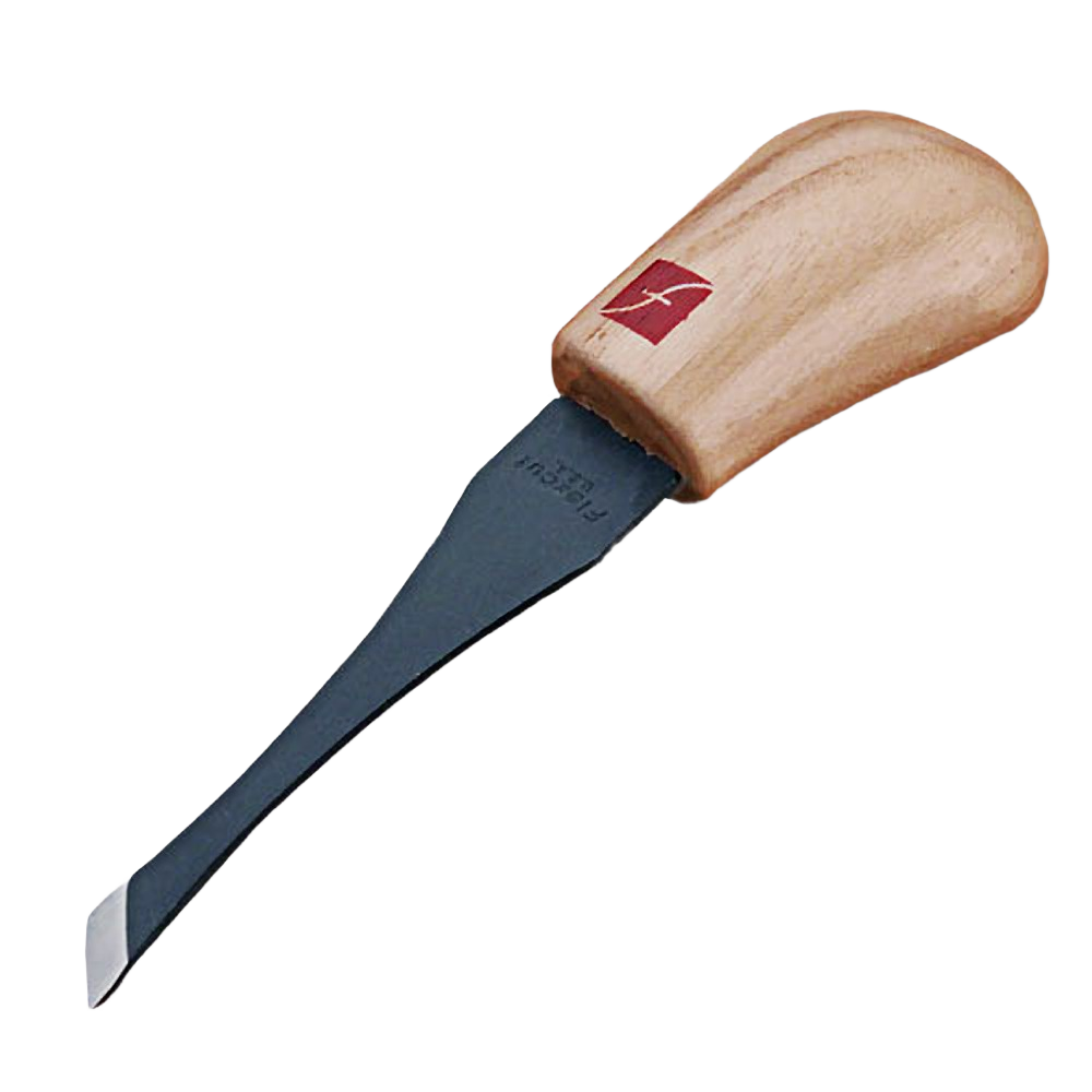 Woodworking carving tool with ash handle and steel skew double bevel blade for carving and pyrography under $50 collections