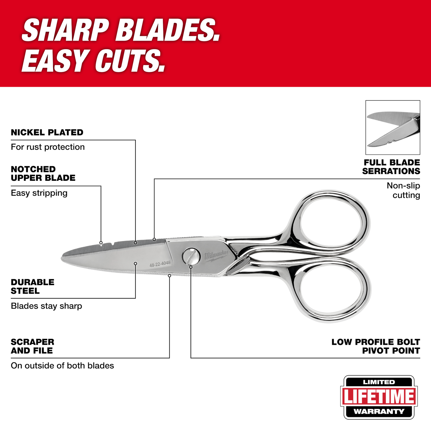 Milwaukee Electrician Scissors