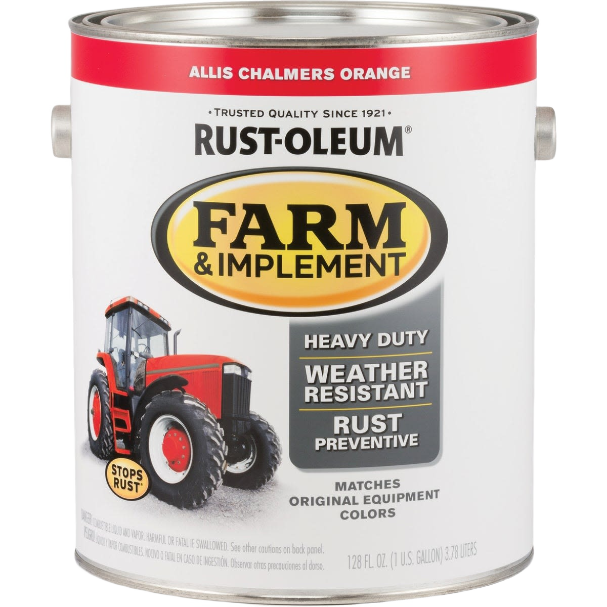 Rust-Oleum Farm & Implement Allis Chalmers Orange Gloss Enamel Paint, Gallon