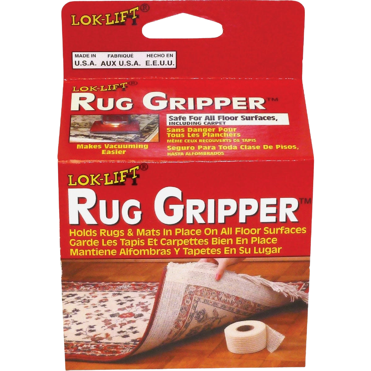 Lok-Lift Nonslip Rug Gripper Tape, 4 x 25 ft.