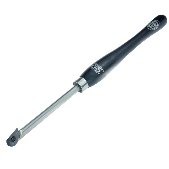 Black handle multi-tip shear scraper with tear drop shaped tip for precision scraping in tools and home improvement projects