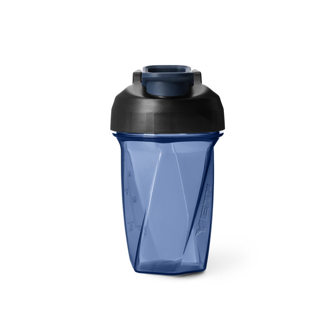 Blue 20 oz. shaker bottle with black lid and flip cap, designed for hydration and mixing, from Drinkware and Kitchen collections at Hartville Hardware.