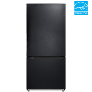 Element Electronics 18.7 cu. ft. Bottom Freezer Refrigerator - Black, ENERGY STAR (ERBM19CBB)