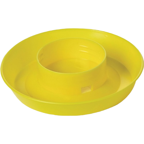 Yellow plastic screw-on base for poultry waterer in farm animal and pet supplies under $50 collection