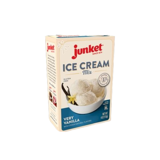 Junket gluten-free vanilla ice cream mix box in Food & Beverage collection under $25 with natural flavor ingredients