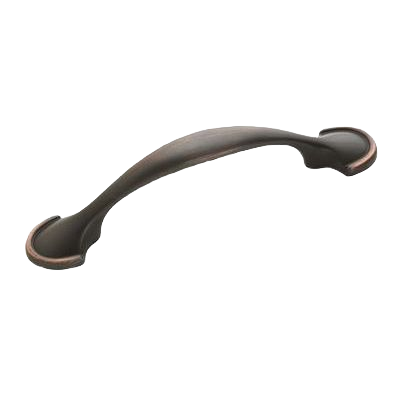 3-inch center-to-center oil-rubbed bronze cabinet pull for furniture hardware and home improvement collections