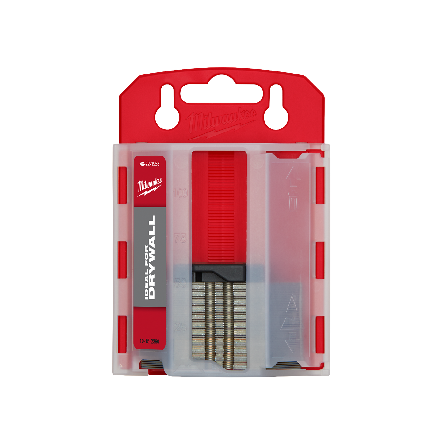 Milwaukee 50 PC Drywall Utility Knife Blades w/ Dispenser