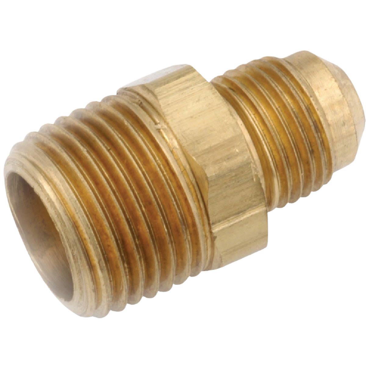 Brass male flare connector with threaded pipe end for plumbing applications in pipes & fittings under $50 collection