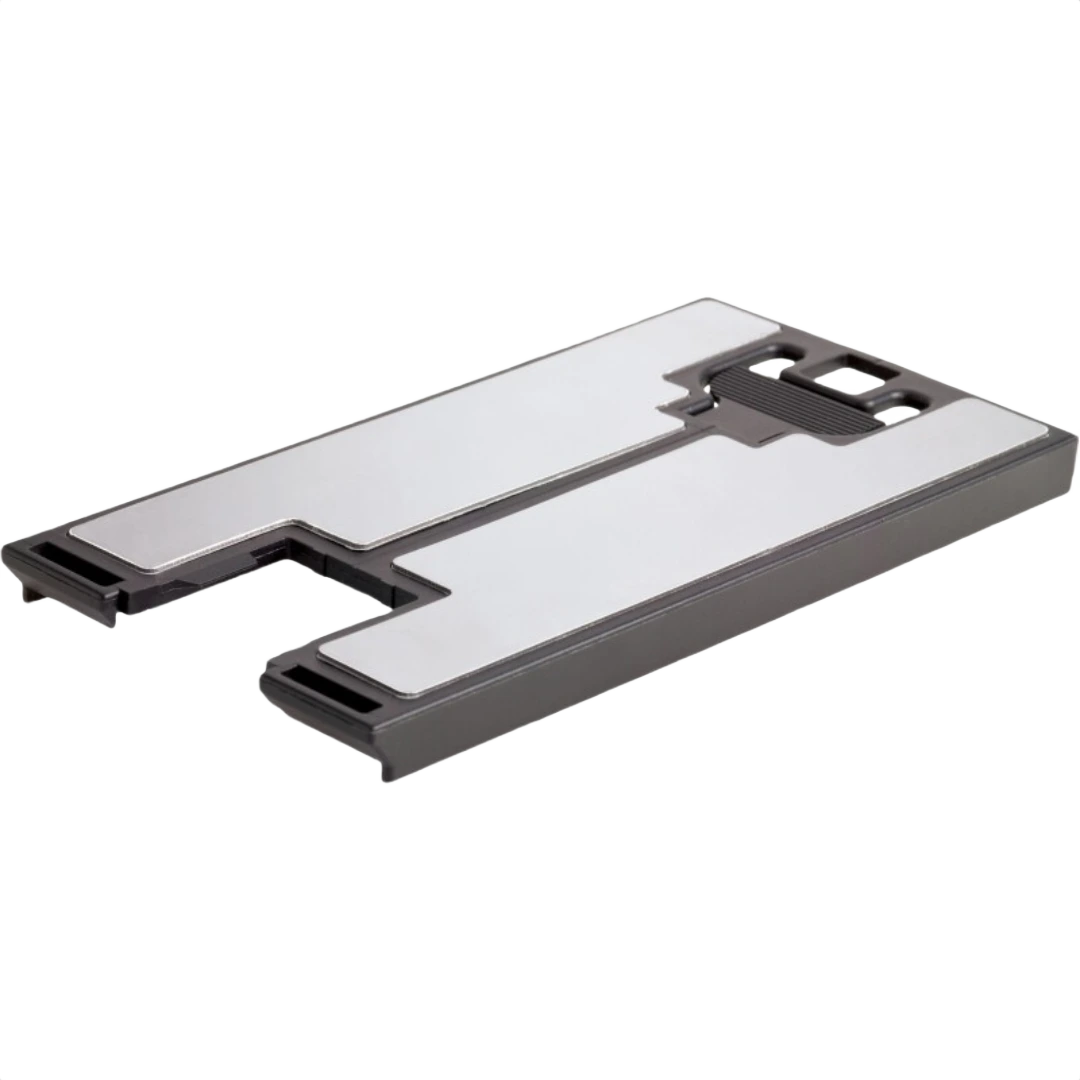 Steel base insert designed for Festool Carvex jigsaw, durable metal surface for long-lasting tool accessory use