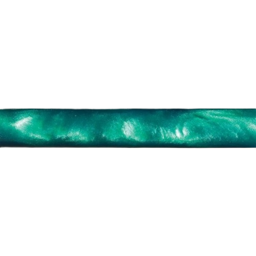 Pearl green acrylic pen blank with a glossy, swirled finish for woodworking tool accessories and crafts under $50