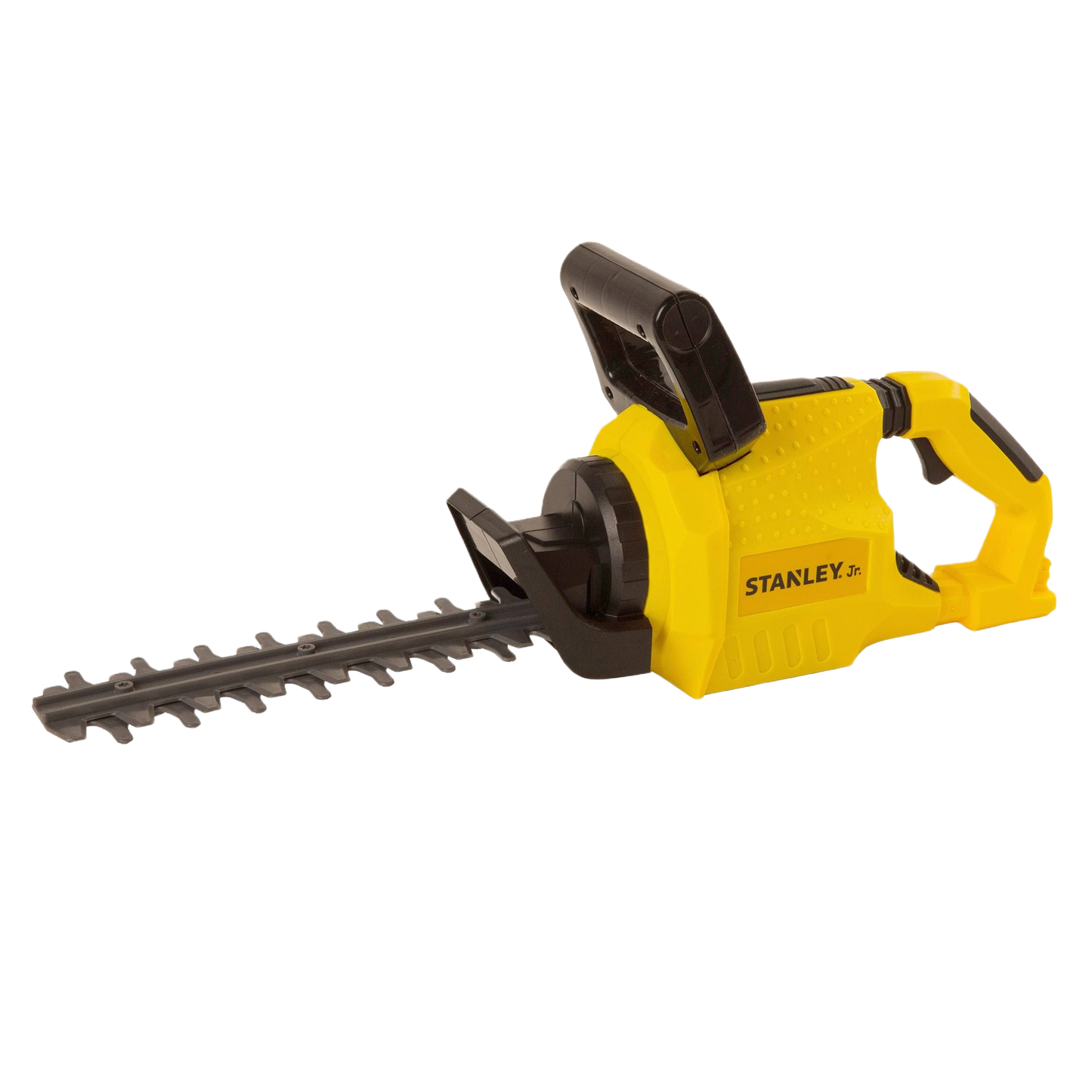 Yellow pretend play hedge trimmer toy with black rotating blade for children’s outdoor and garden-themed games under $50 collections
