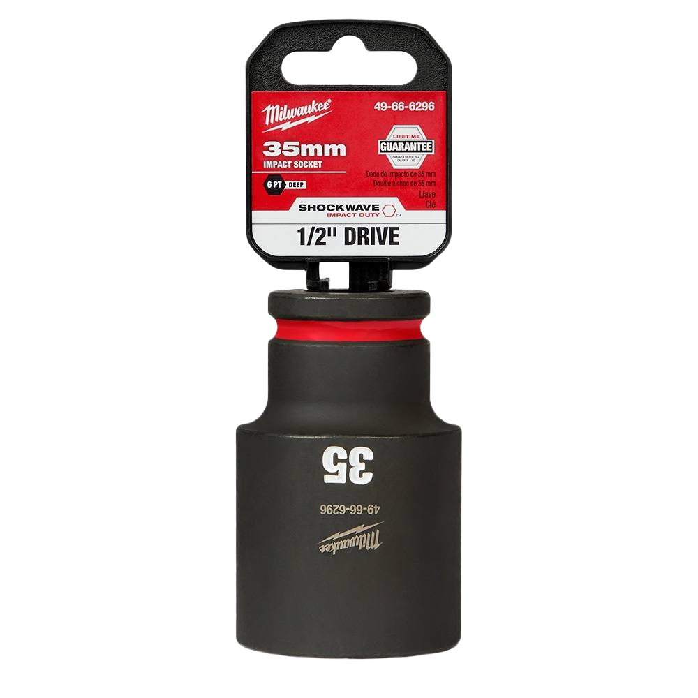 35 mm impact socket with non-slip 6-point design for heavy-duty woodworking and hand tool applications under 50 dollars