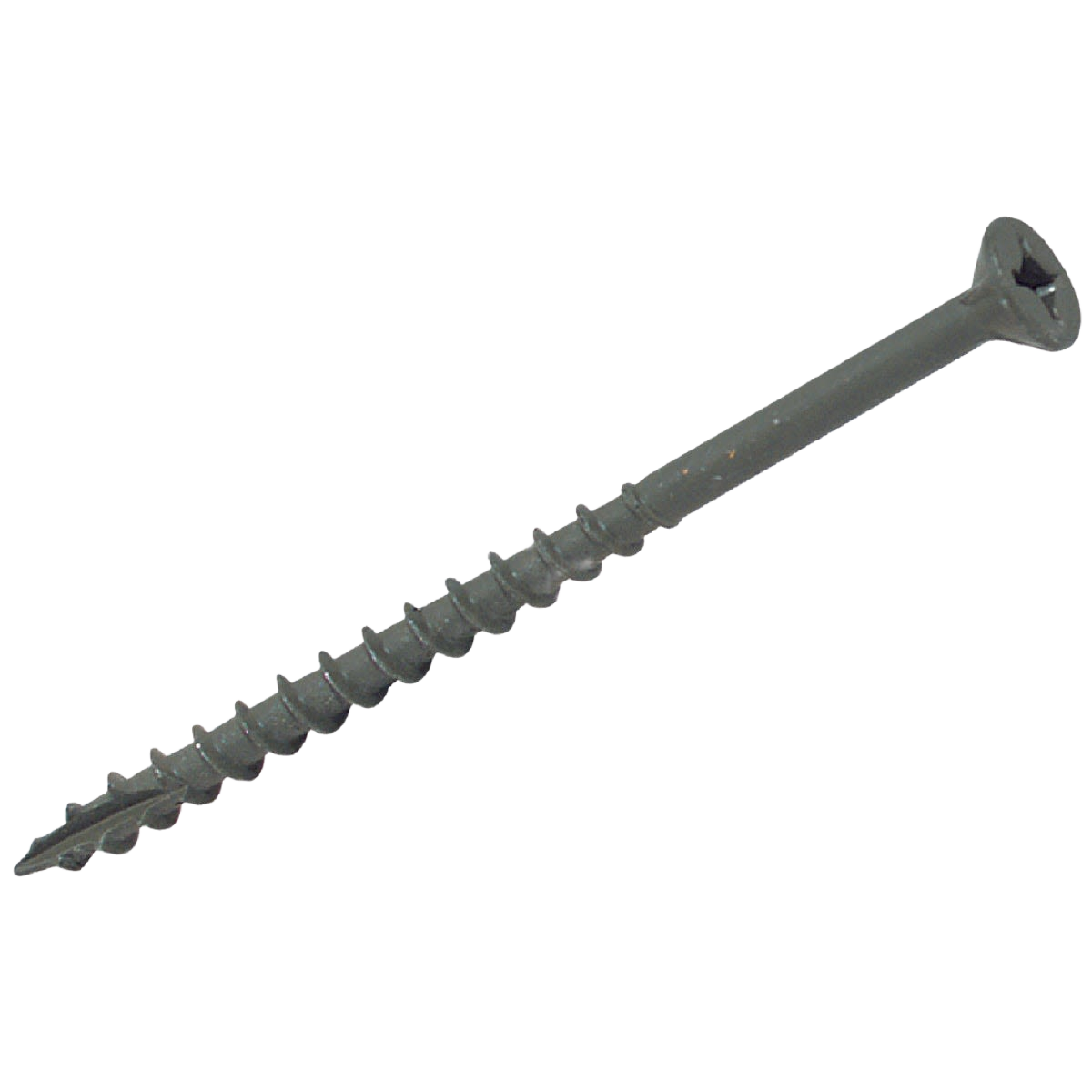 Premium-coated exterior wood screw with corrosion-resistant finish for hardware, fasteners, and building materials use.