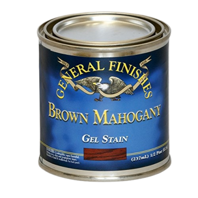 General Finishes Brown Mahogany gel stain can for interior staining in paints, stains & sealer collection