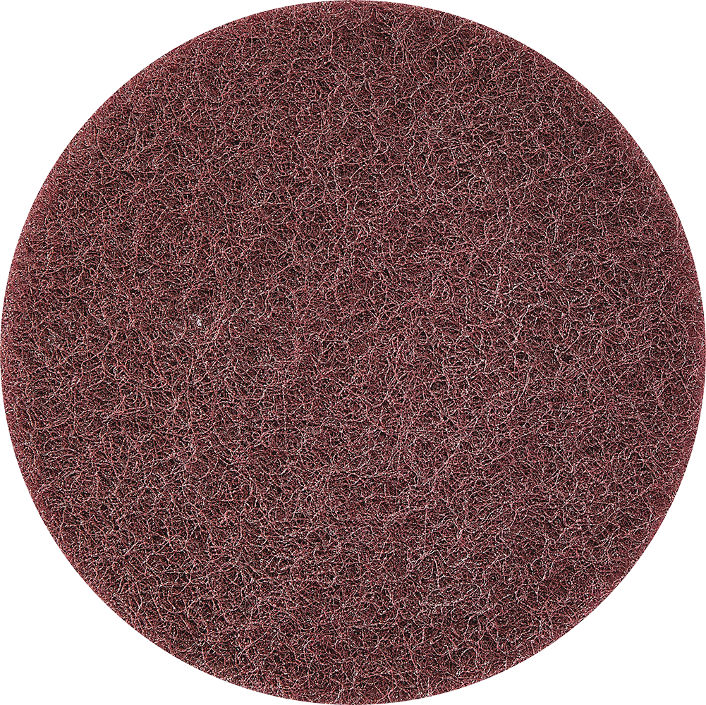 Round medium grit brown abrasive disc for sanding and surface preparation in power tool accessories collections