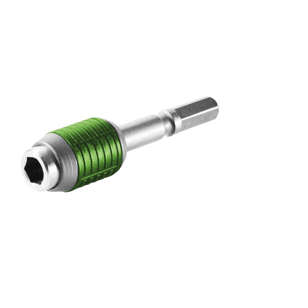 Magnetic quick-change bit holder with green collar for drill attachments in power tool accessories under $50 collection