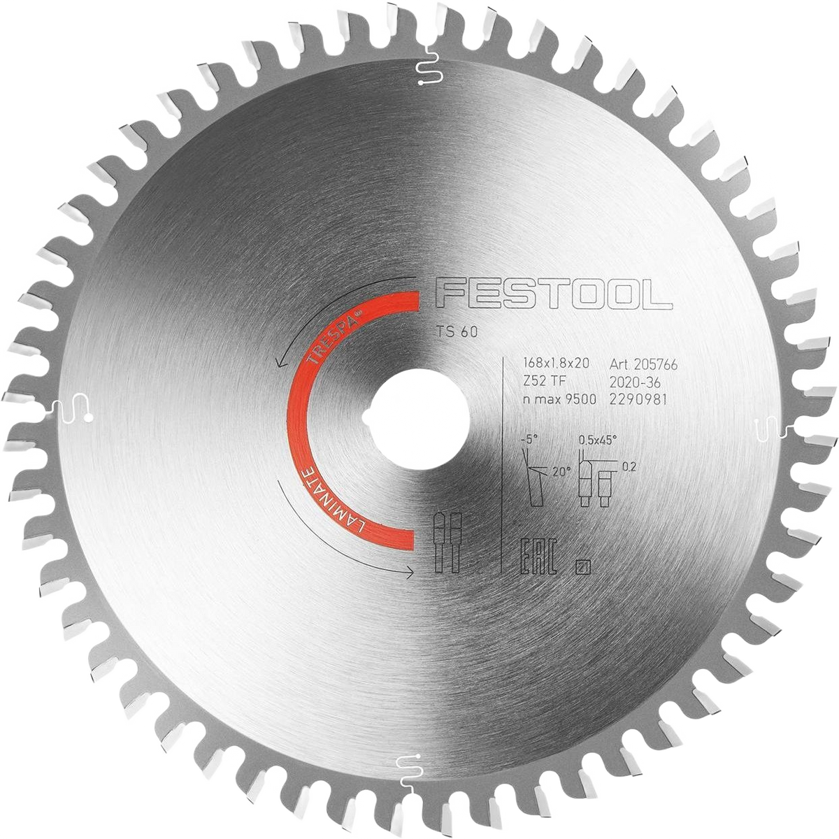 Circular carbide-tipped saw blade for woodworking and laminate cutting in power tool and woodworking tool accessories collections