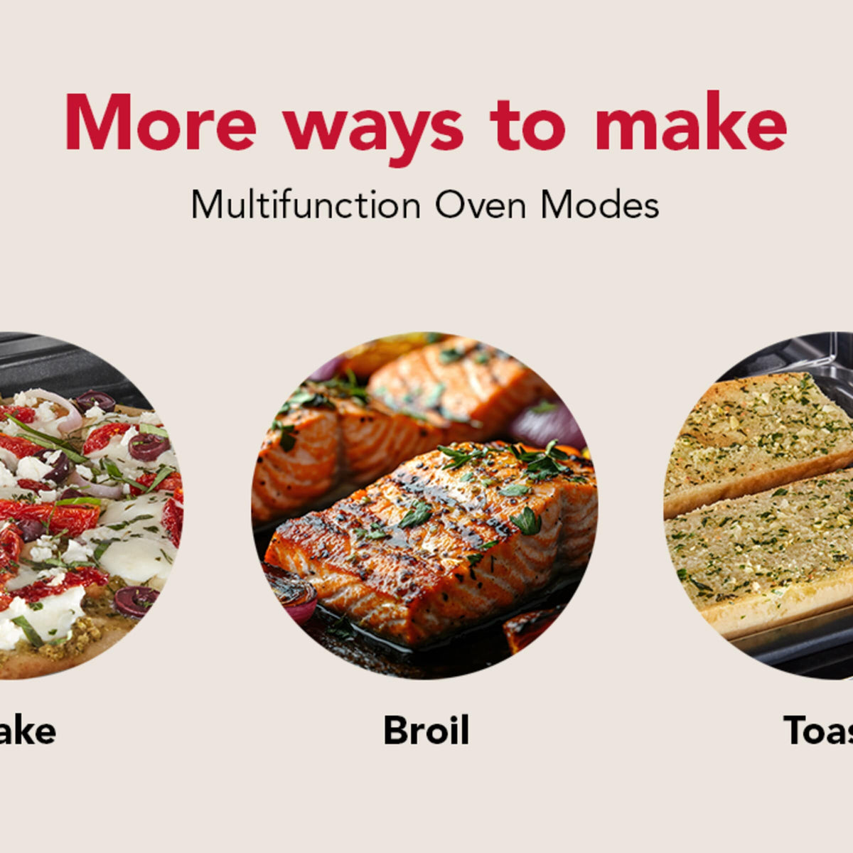 Multifunction Over-the-Range Microwave Oven with Flush Built-In Design