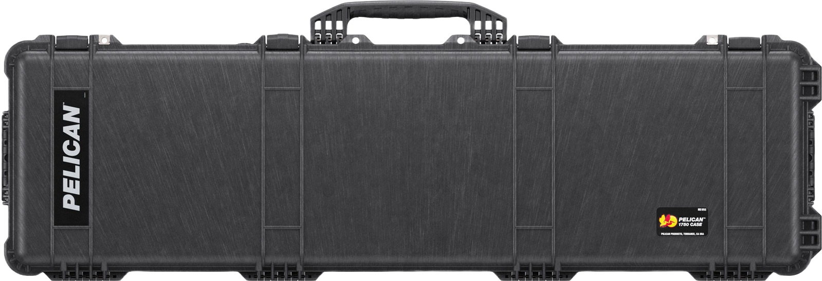 Black Pelican protective case with secure latches for durable storage in dorm and home improvement organization collections