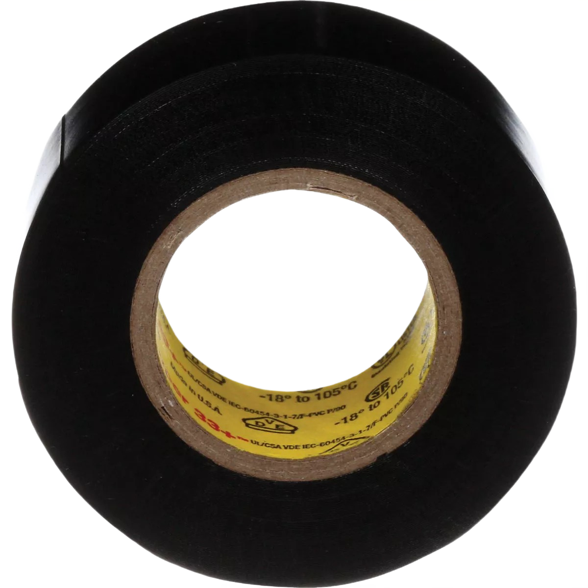 Black roll of vinyl electrical tape for outdoor and indoor use in electrical tools and home improvement under $50 collections