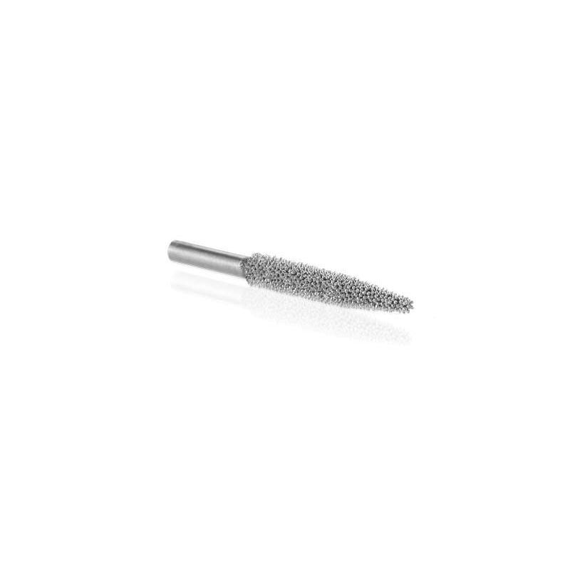 Coarse tapered metal burr with 1/4-inch shaft for detailed grinding and shaping in tools and home improvement tasks