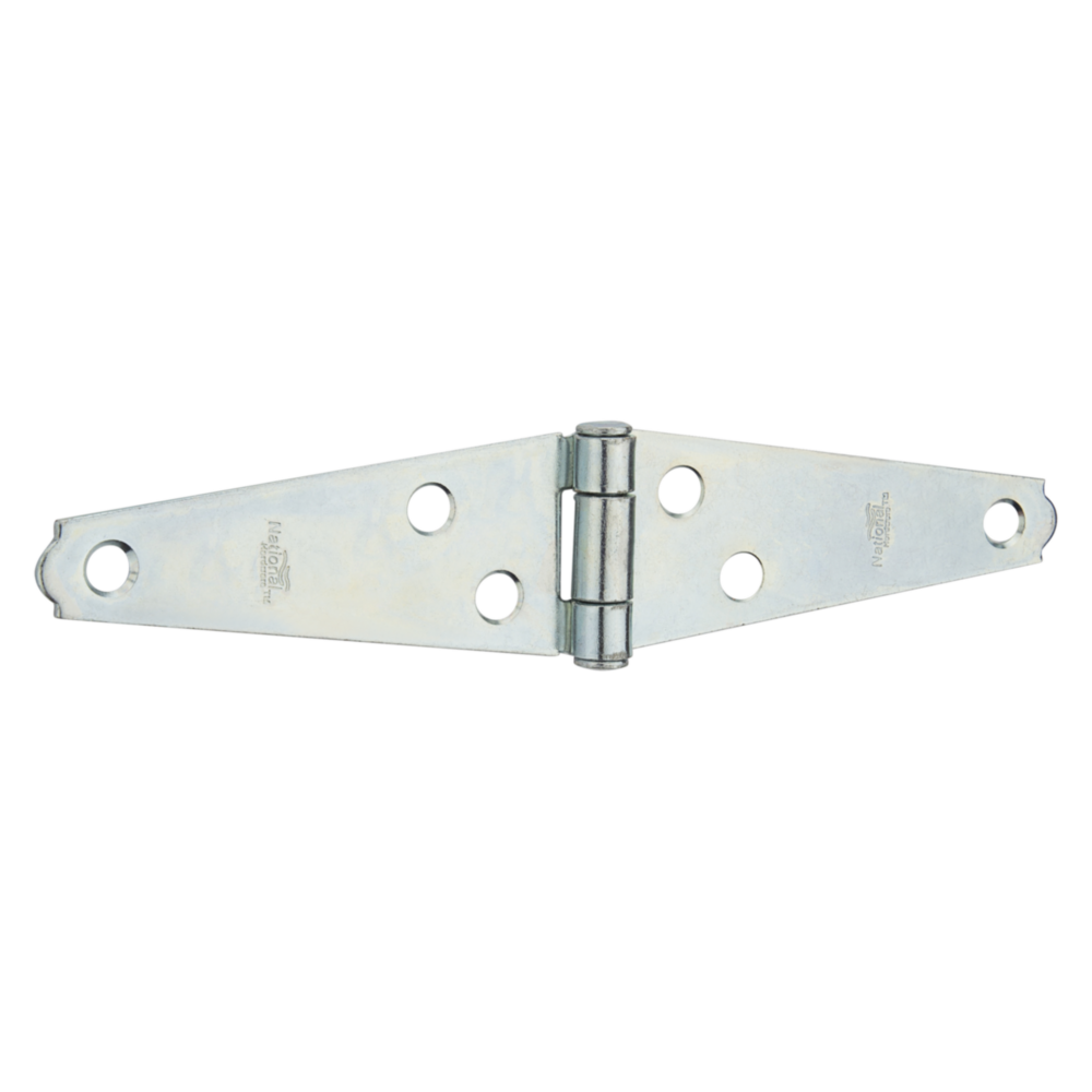 Zinc light strap hinge with offset holes for barn doors, gates, and home improvement projects under $50
