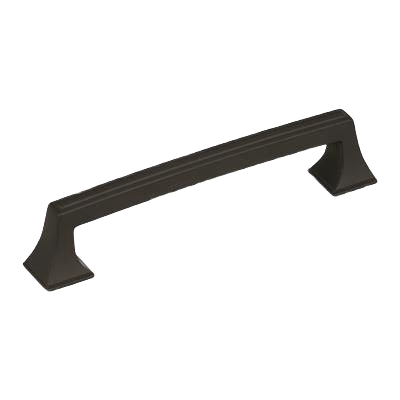 Black bronze cabinet pull with elegant straight lines for hardware and furniture accessories in home improvement projects