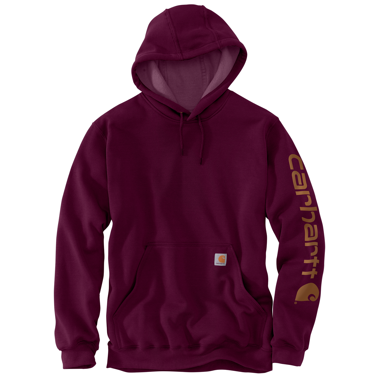 Carhartt Men's Loose Fit Midweight Logo Sleeve Graphic Hoodie